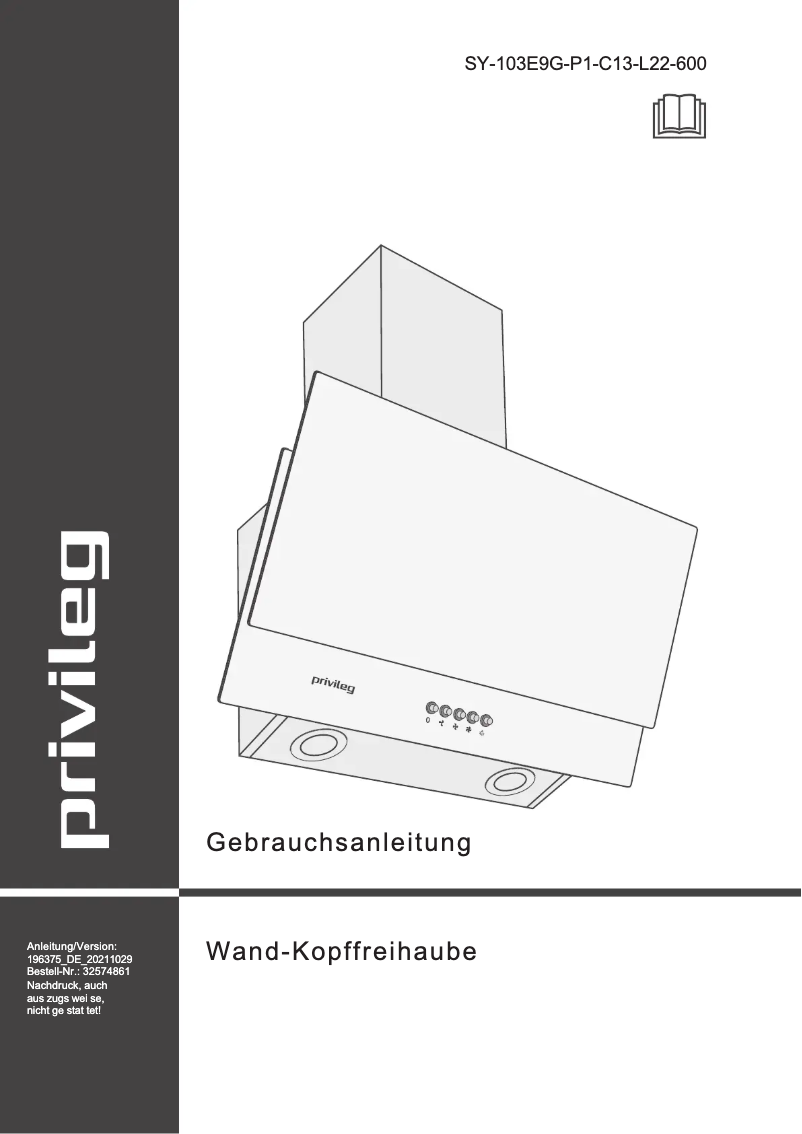 Imagen de la primera página del manual del dispositivo SY-103E9G-P1-C13-L22-600
