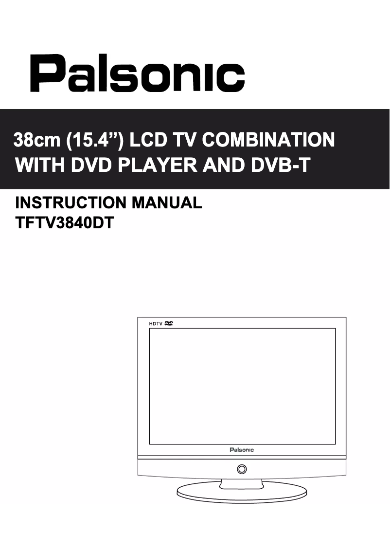 Imagen de la primera página del manual del dispositivo TFTV3840DT