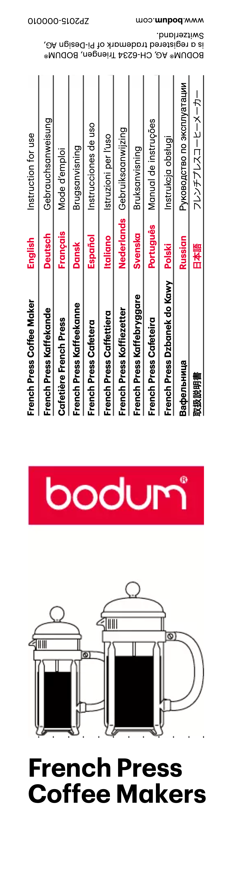 Página nº 1 - Manual de usuario Bodum 1923-16