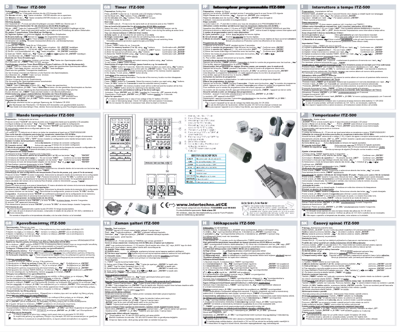Página nº 1 - Manual de usuario Intertechno ITZ-500