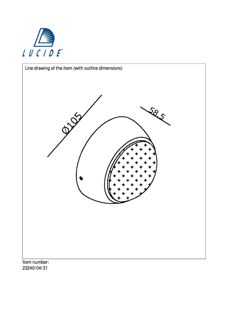 Imagen de la primera página del manual del dispositivo Luna 23240/04/31