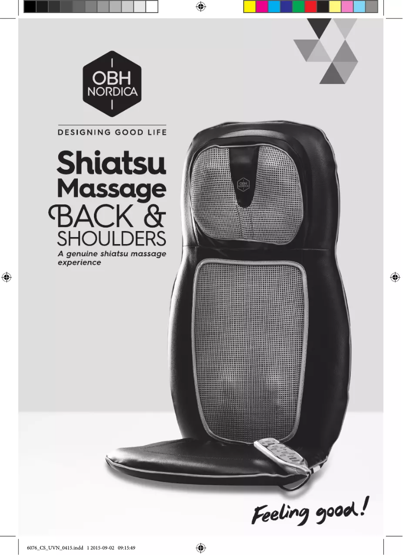 Página 1 del manual Manual de usuario OBH Nordica Shiatsu 6076