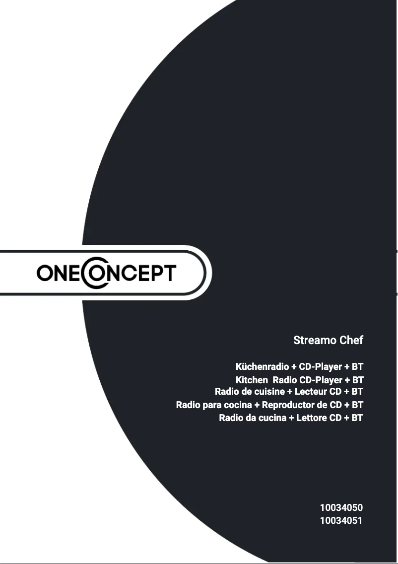 Página nº 1 - Manual de usuario OneConcept Streamo Chef