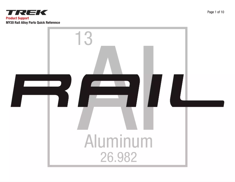 Página nº 1 - Guía de inicio rápido Trek Rail 9 GX