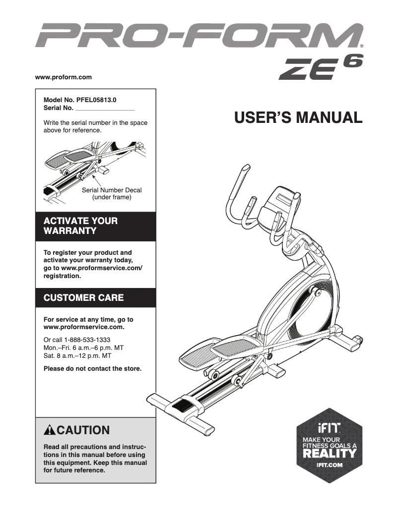 Imagen de la primera página del manual del dispositivo ZE 6