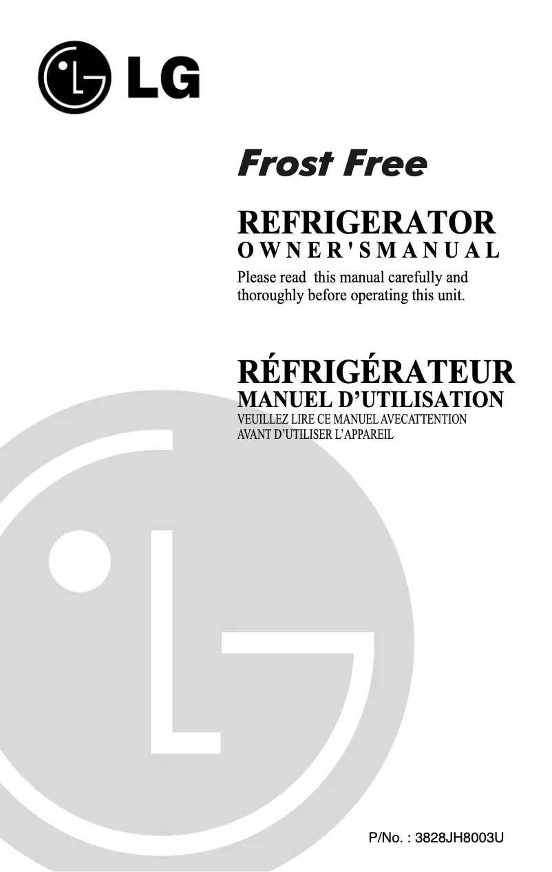 Imagen de la primera página del manual del dispositivo GR-272QP