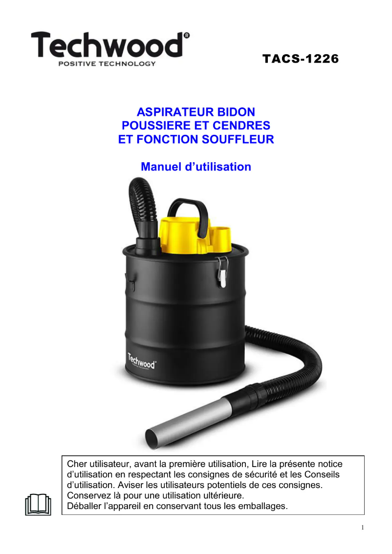 Página 1 del manual Manual de usuario Techwood TACI-305