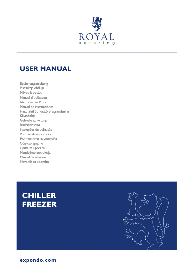 Página 1 del manual Manual de usuario Royal Catering RCLK-F590GB