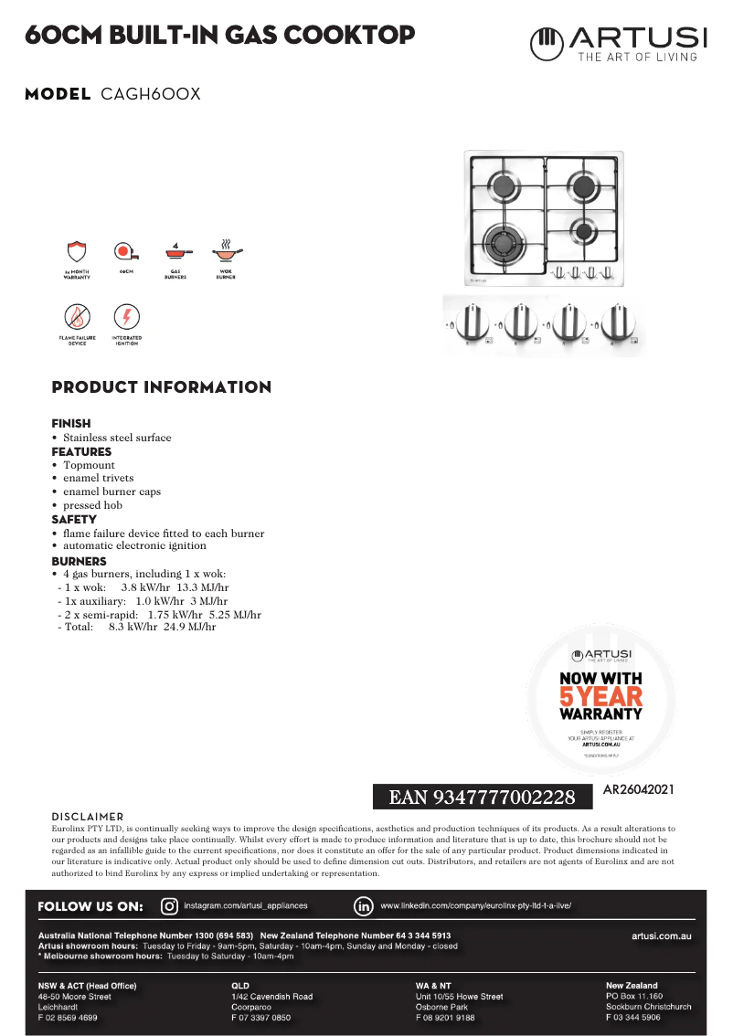 Imagen de la primera página del manual del dispositivo CAGH600X