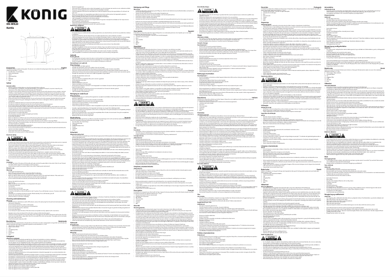 Imagen de la primera página del manual del dispositivo KN-WK20