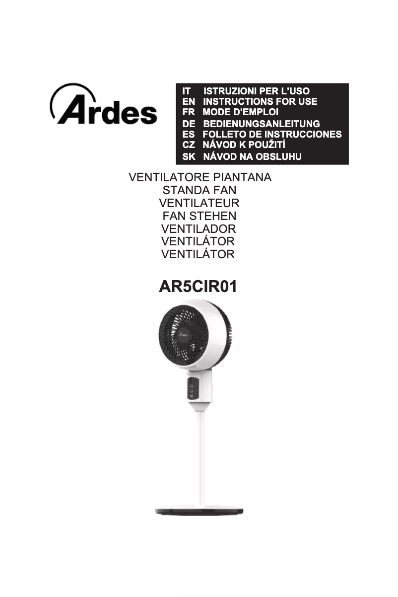 Página nº 1 - Manual de usuario Ardes Cierzo AR5CIR01