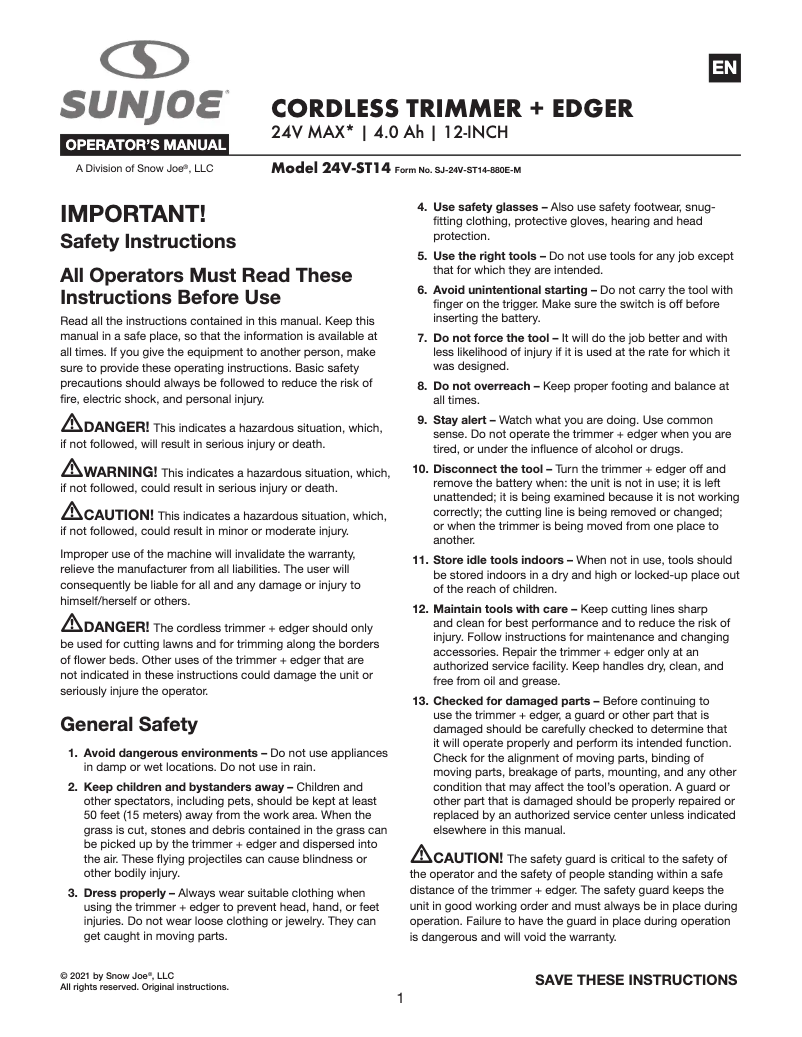 Imagen de la primera página del manual del dispositivo 24V-ST14