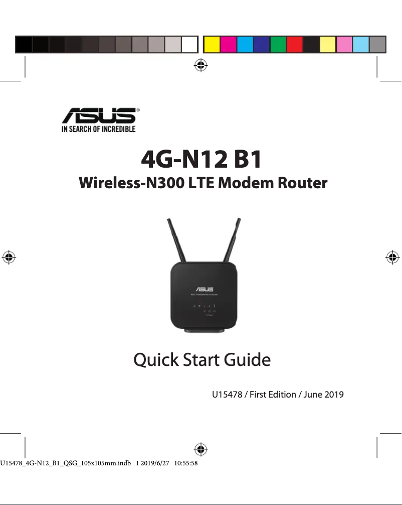 Página 1 del manual Manual de usuario Asus 4G-N12