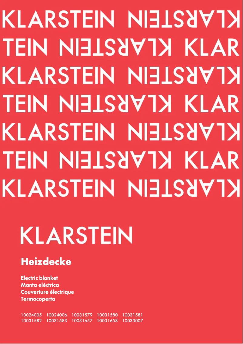 Página nº 1 - Manual de usuario Klarstein 10024005