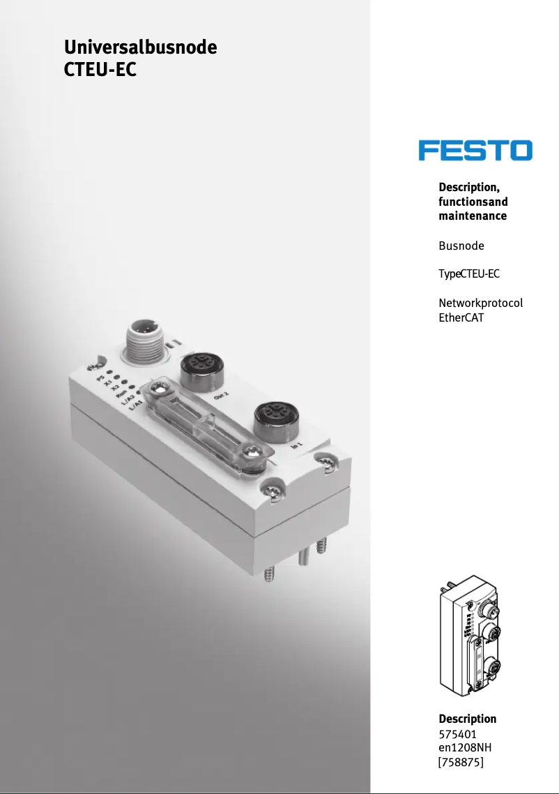Imagen de la primera página del manual del dispositivo CTEU-EC