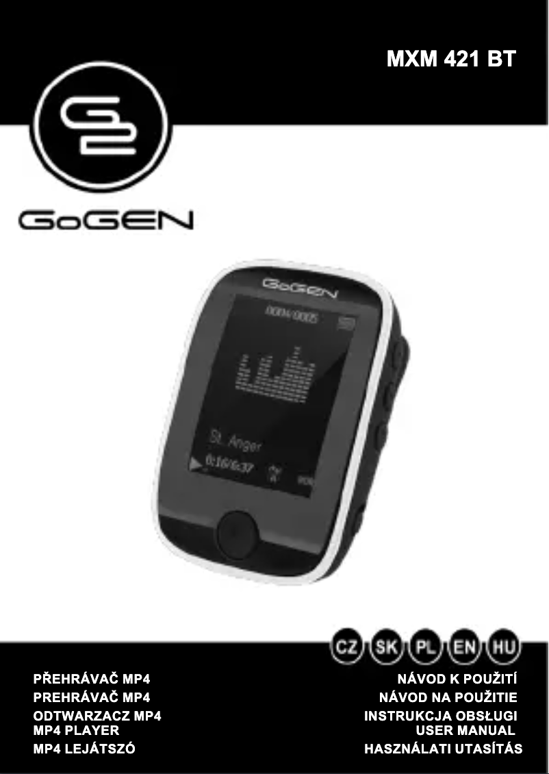 Página nº 1 - Manual de usuario GoGen MXM 421 BT