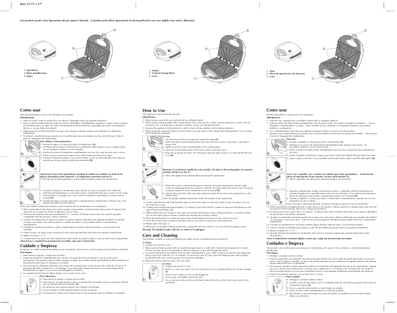 Página 1 del manual Manual de usuario Windmere SM300