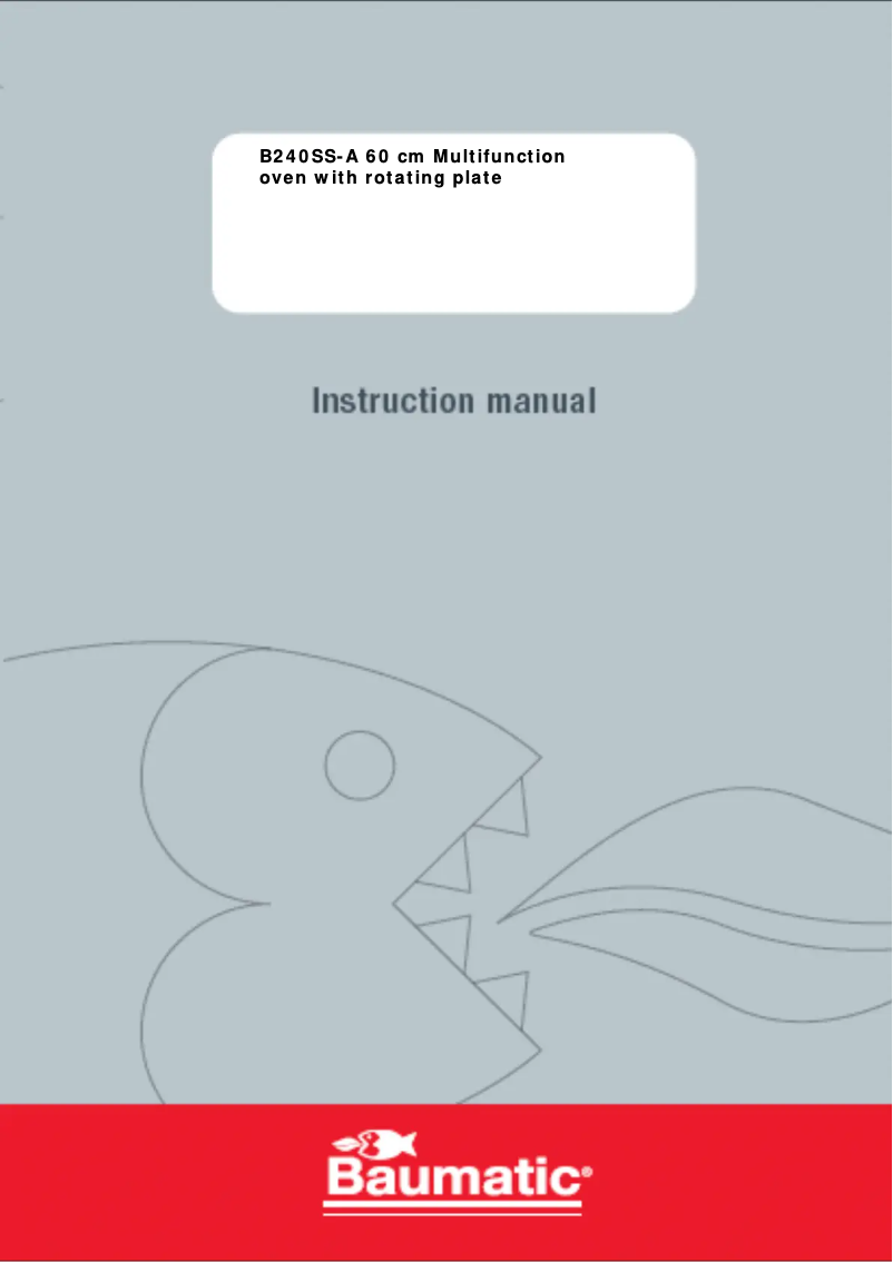 Página nº 1 - Manual de usuario Baumatic B240SS