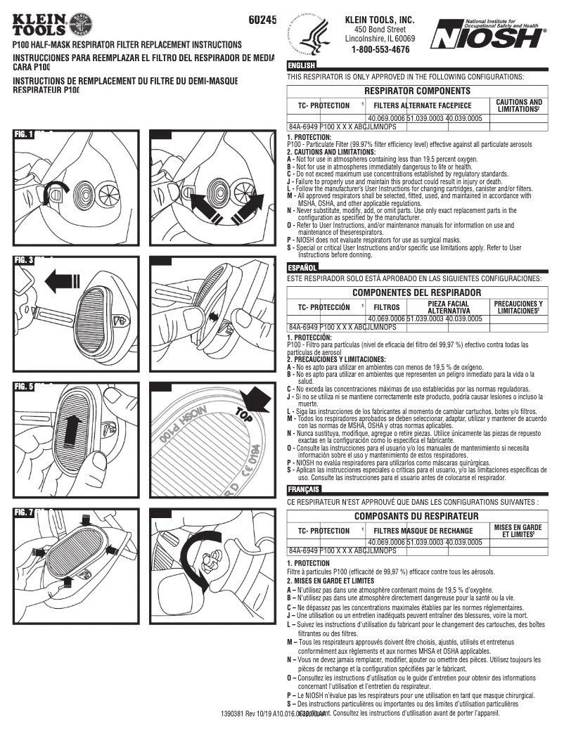 Página 1 del manual Manual de usuario Klein Tools 60245