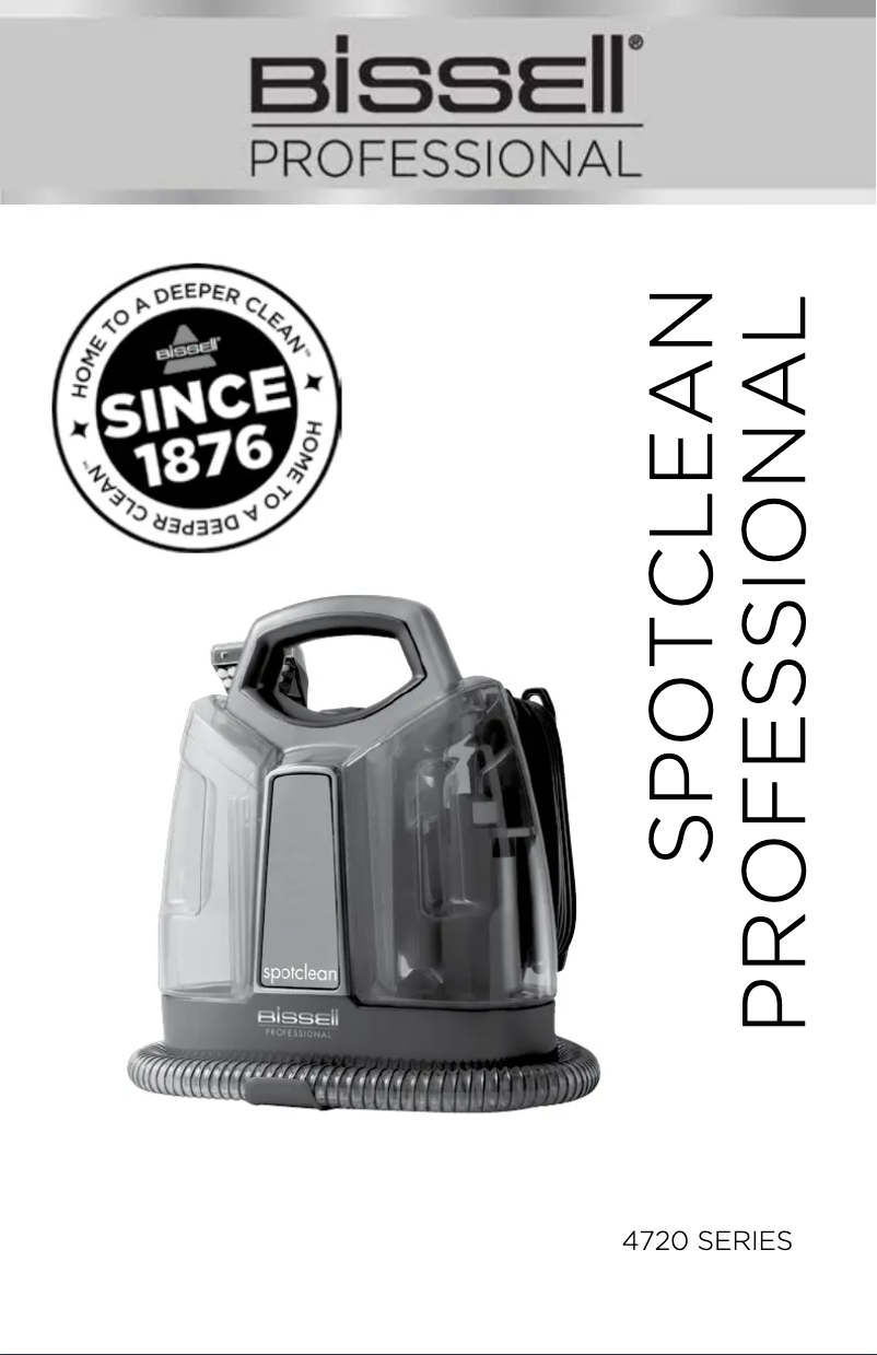Página nº 1 - Manual de usuario Bissell SpotClean Pro 4720P