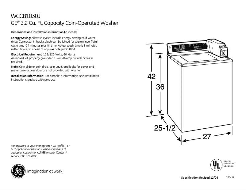 Imagen de la primera página del manual del dispositivo WCCB1030JWC