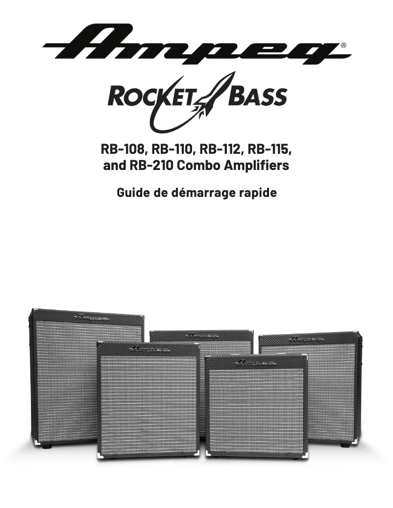 Página 1 del manual Guía de inicio rápido Ampeg Rocket Bass RB-108