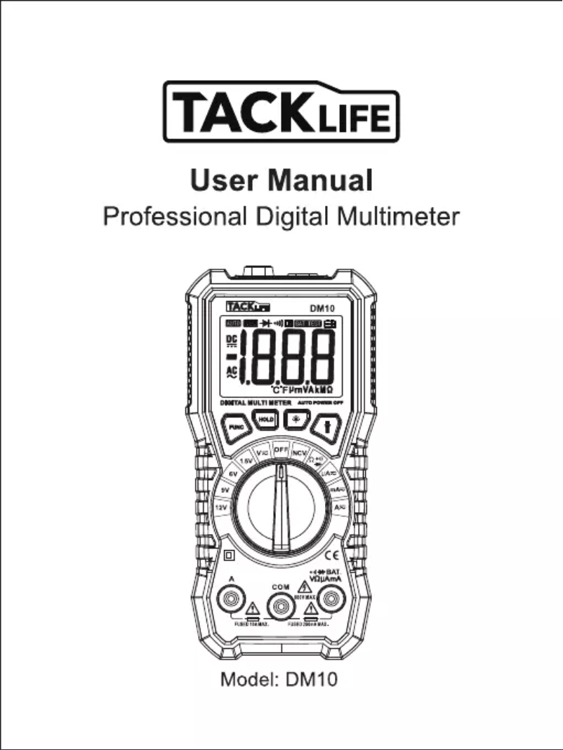 Página 1 del manual Manual de usuario Tacklife DM10