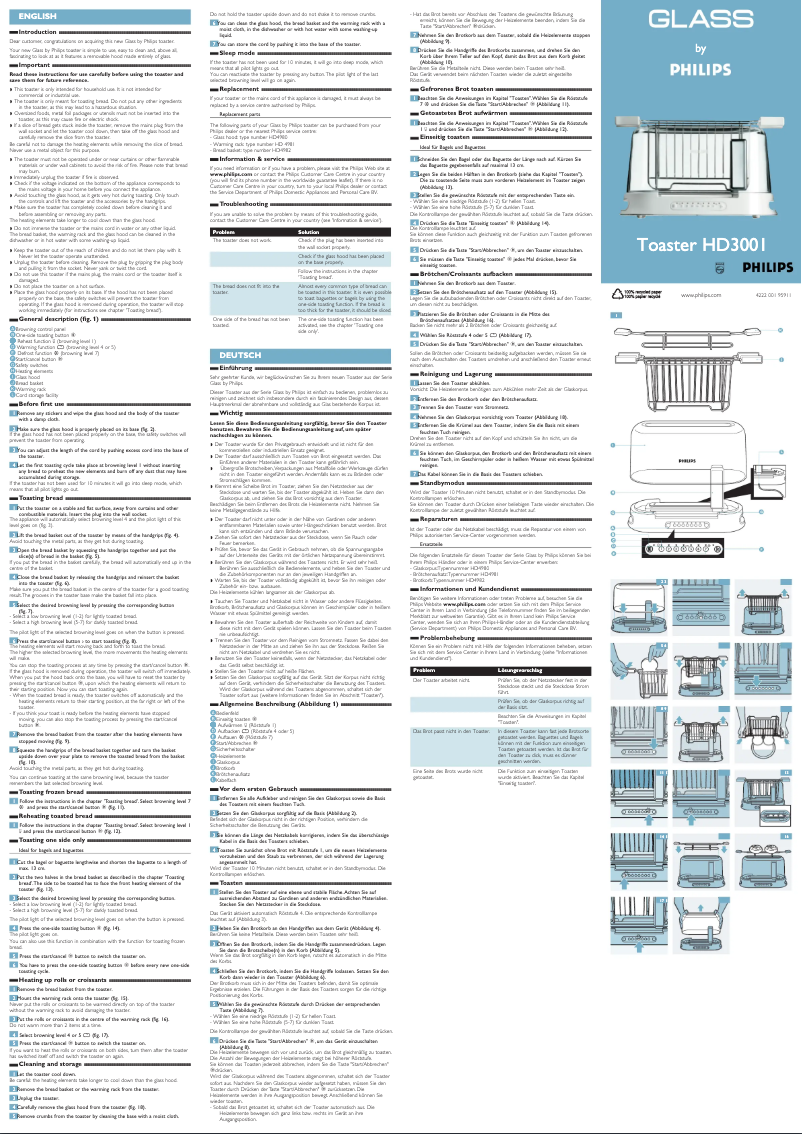 Imagen de la primera página del manual del dispositivo HD3001