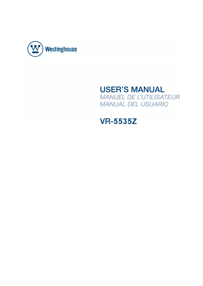 Imagen de la primera página del manual del dispositivo VR-5535Z