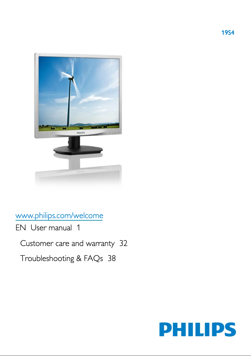 Página 1 del manual Manual de usuario Philips 19S4LAW5