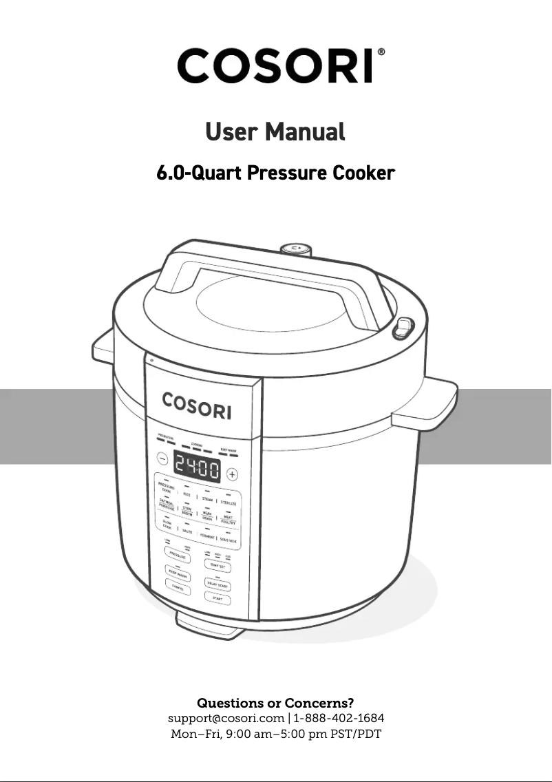 Página 1 del manual Manual de usuario Cosori CAF-L501-KUS