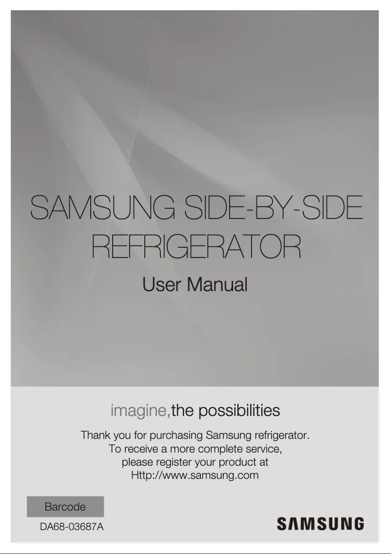 Página 1 del manual Manual de usuario Samsung RS542NCAESL