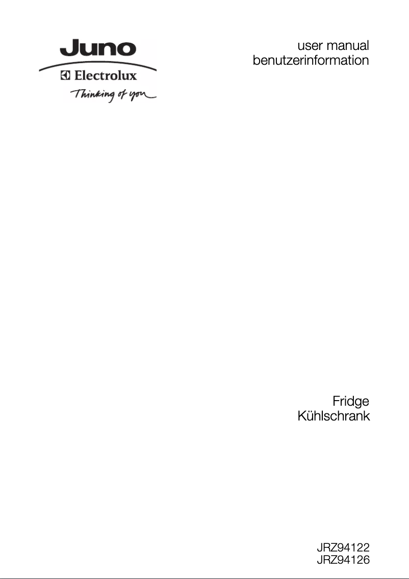 Imagen de la primera página del manual del dispositivo JRZ94122