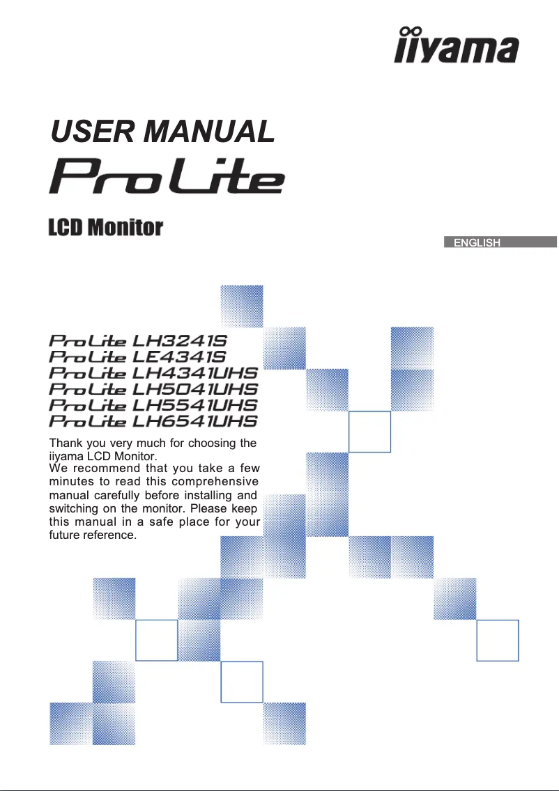 Imagen de la primera página del manual del dispositivo ProLite LH5541UHS