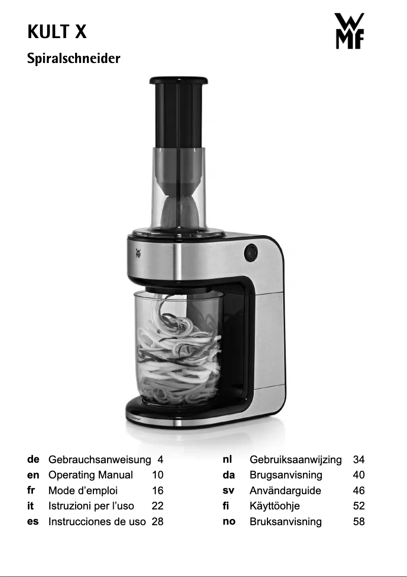 Imagen de la primera página del manual del dispositivo KULT 04 1606 0071
