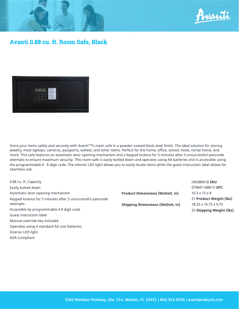 Imagen de la primera página del manual del dispositivo HRS88N1B