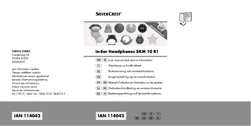 Imagen de la primera página del manual del dispositivo SKA 10 B1