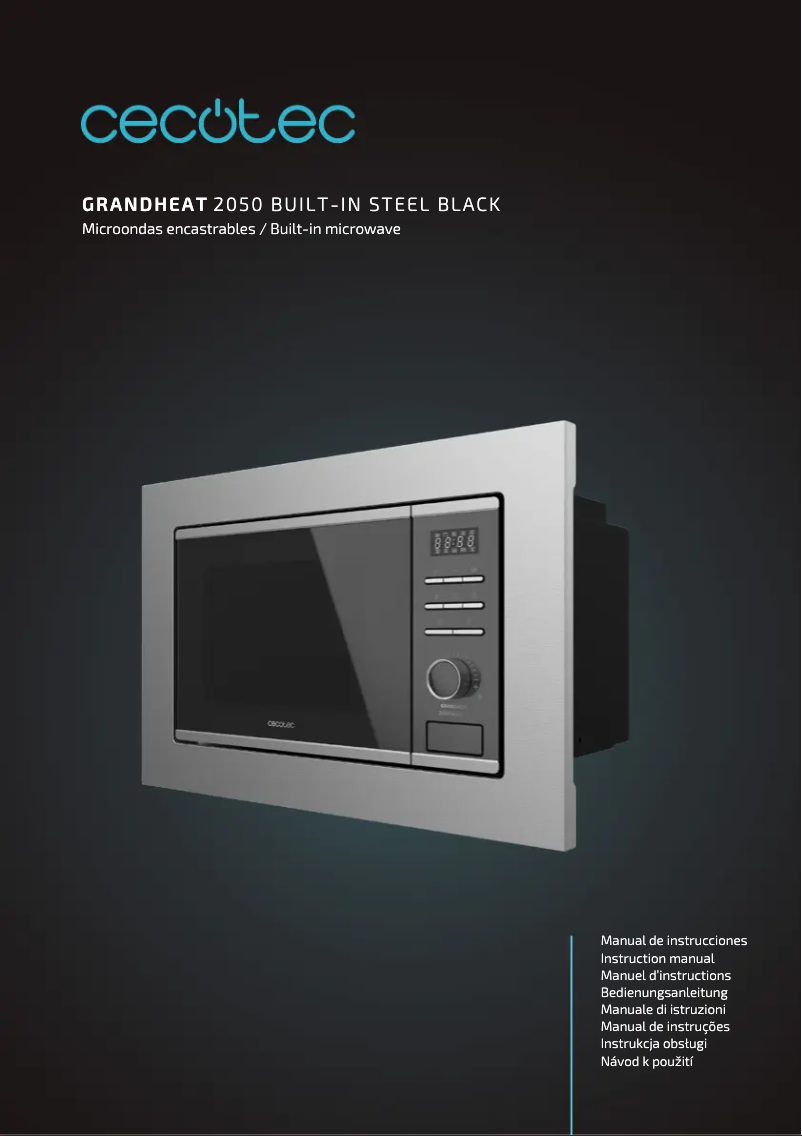Imagen de la primera página del manual del dispositivo Microondas GrandHeat 2050 Built-in