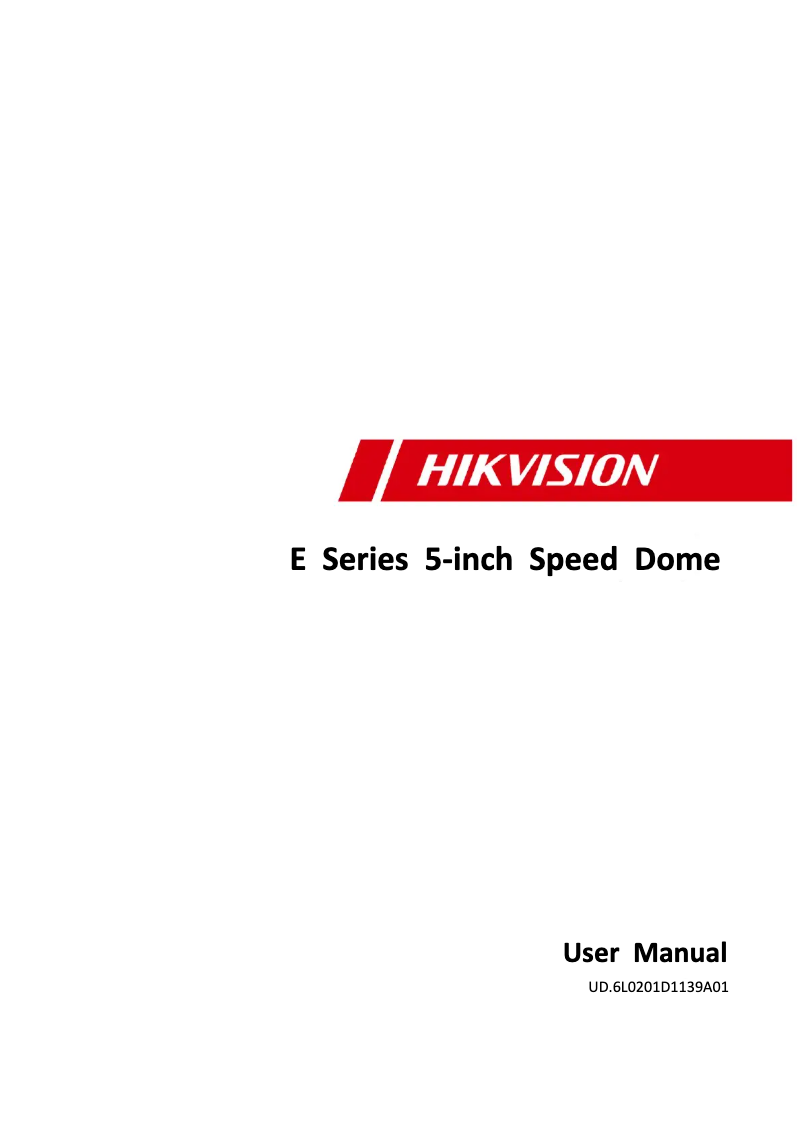 Página 1 del manual Manual de usuario Hikvision DS-2AE5154-A