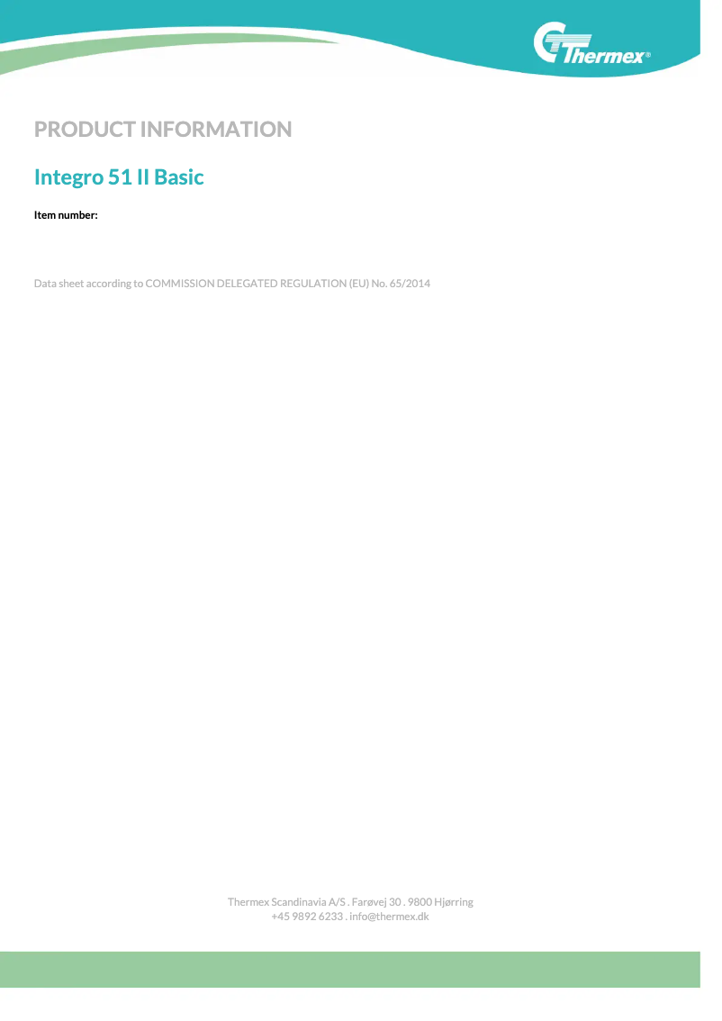 Imagen de la primera página del manual del dispositivo Integro 51 II