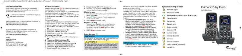 Página nº 1 - Manual de usuario Doro Primo 215