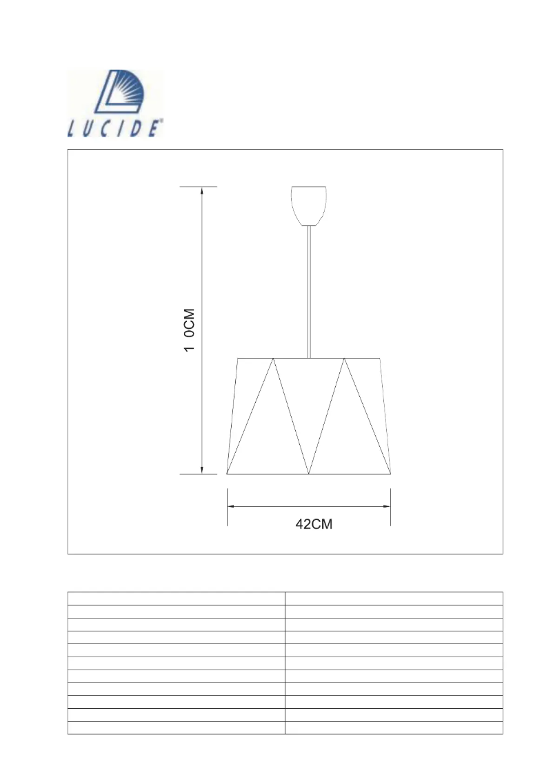 Página 1 del manual Manual de usuario Trio Lighting Alegro