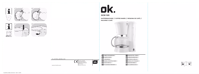 Página 1 del manual Manual de instrucciones OK OCM 105-W