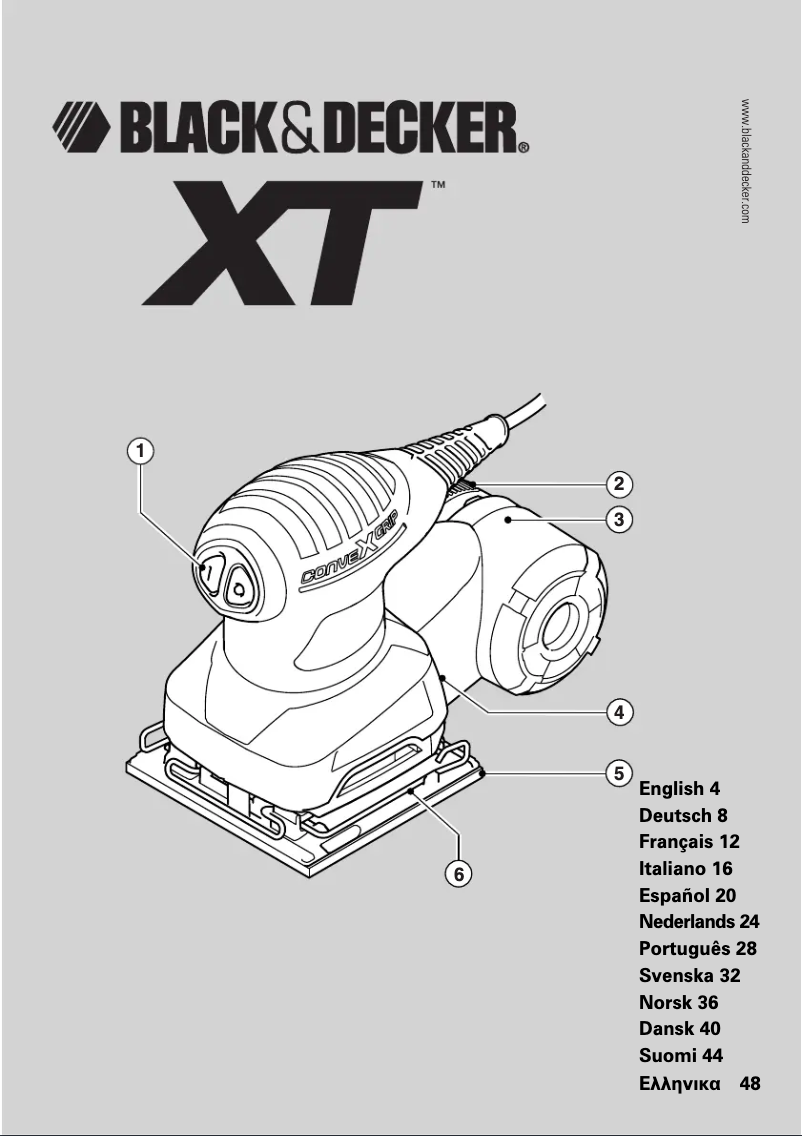 Página 1 del manual Manual de usuario Black & Decker XTA71