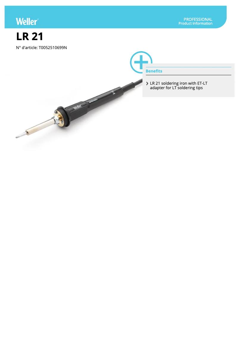 Imagen de la primera página del manual del dispositivo LR 21