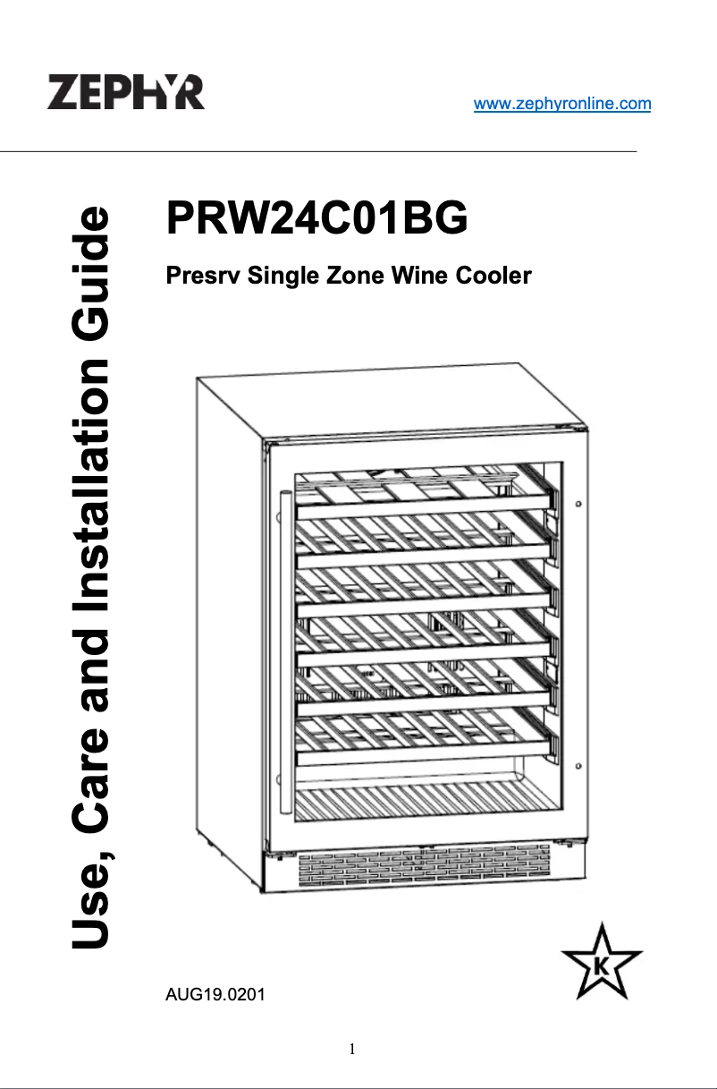 Imagen de la primera página del manual del dispositivo PRW24C01BG