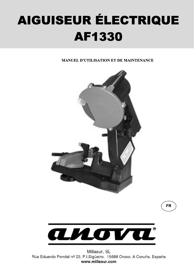Imagen de la primera página del manual del dispositivo AF1330