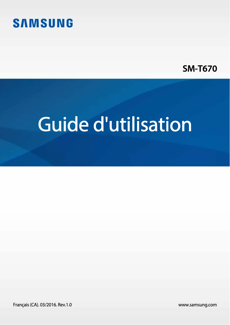 Imagen de la primera página del manual del dispositivo Galaxy View