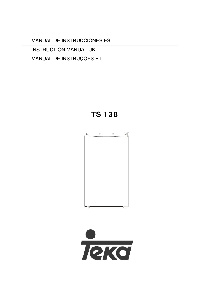 Imagen de la primera página del manual del dispositivo TS 138