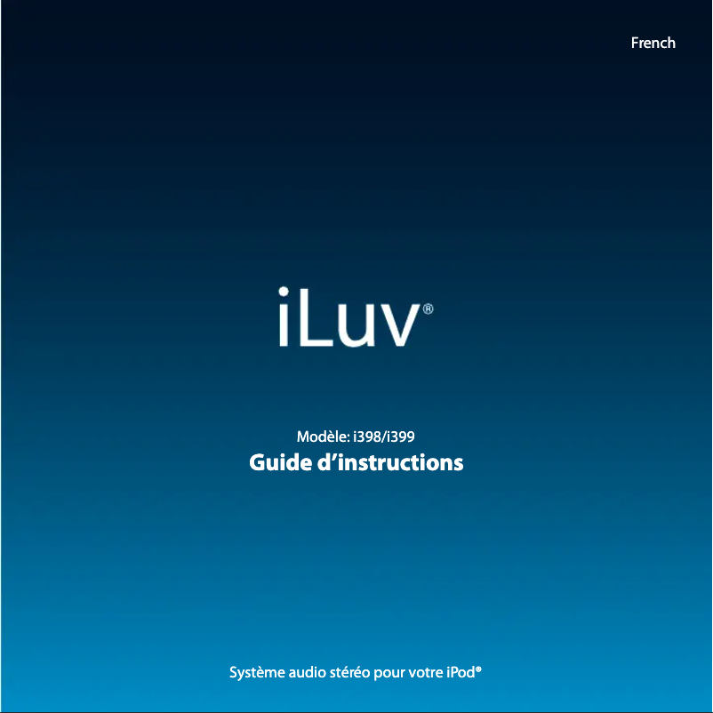 Página 1 del manual Manual de usuario iLuv i398